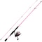 Leisure Sports Fishing Rod and Reel Combo, Spinning Reel Pole, Gear for Bass, Trout Fishing, Pink, Strike Series 892818FUS - alternate 2